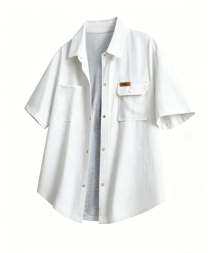 9-Pack Men’s Casual Short Sleeve Shirt – Mixed Colors, Everyday Comfort