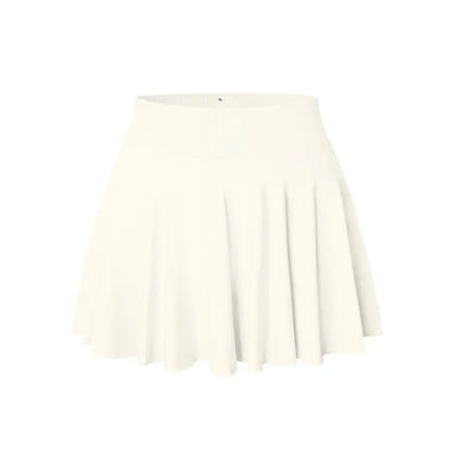 Women's One Piece Skirt One In One Flowy Basic Versatile Stretchy Flared Casual Mini Skirt