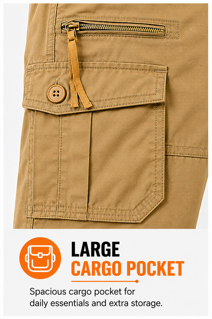 Limited Deal 8-Pack Men's Cropped Cargo Capri Pants, Utility Pocket Drawstring Hem Bundle