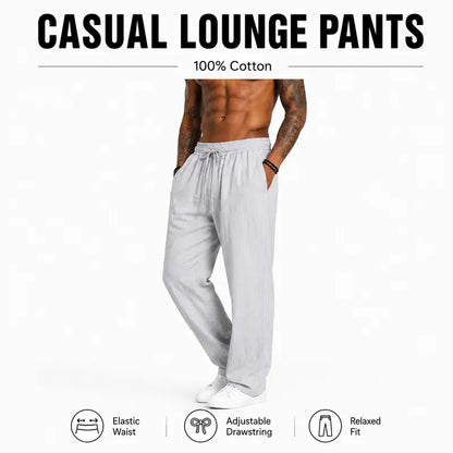Cotton Lounge Pants for Men – 5 Colors, Soft & Relaxed Fit