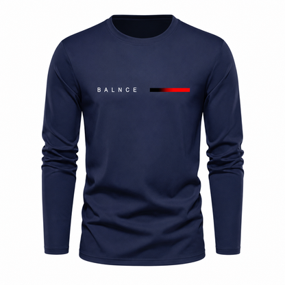Men's Long Sleeve Casual Crew Neck T-Shirt | 5 Pack Lightweight Everyday Basic Tee