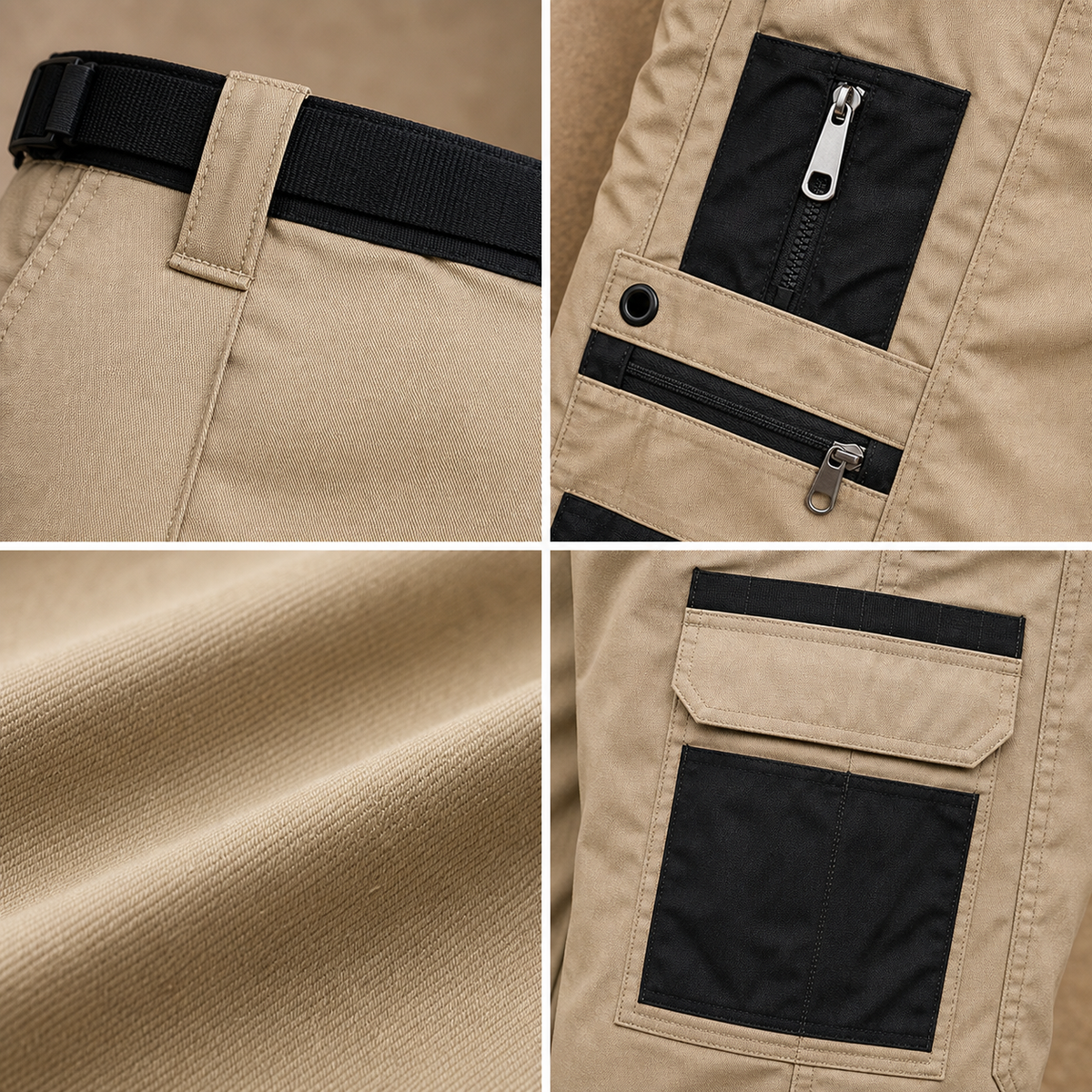 ⚡12 Pack for $38⚡Men's Contrast Pocket Tactical Cargo Pants