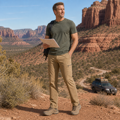 Men's Stretch Cargo Travel Pants