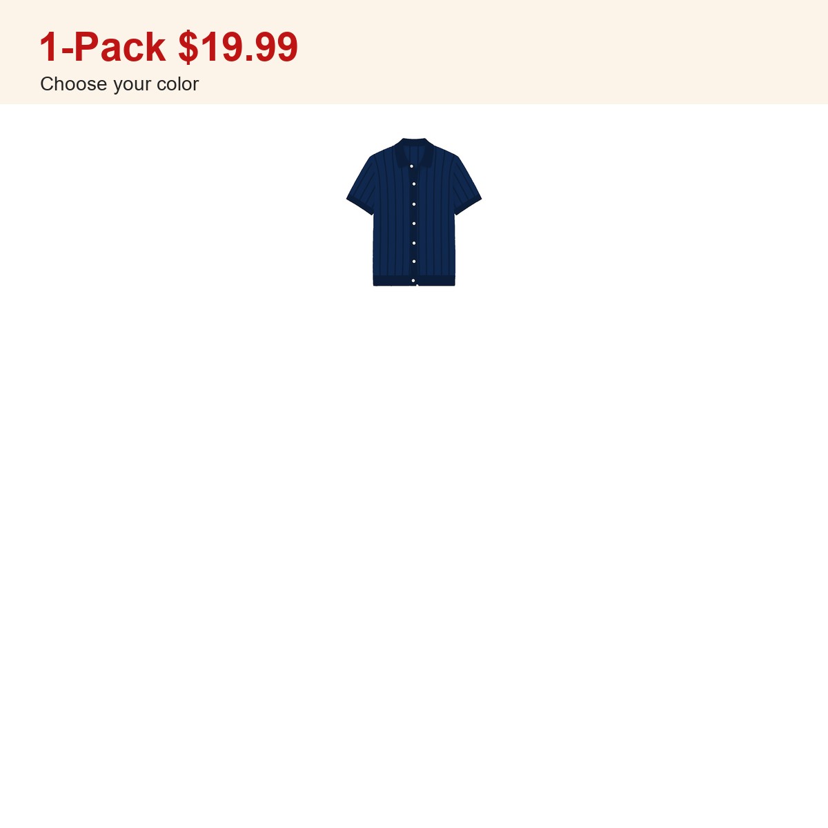 CLEARANCE SALE - Men's Striped Knit Polo Cardigan - 14 Colors & Bundle Deals