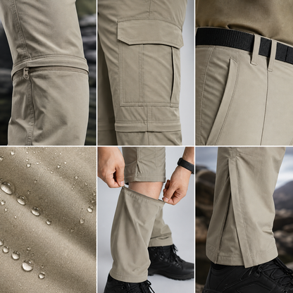 ⏰Warehouse Clearance - Men’s 2-in-1 Convertible Hiking Pants and Shorts⚡10 Pack for $28⚡Limited Stock — Once It’s Gone, It’s Gone!