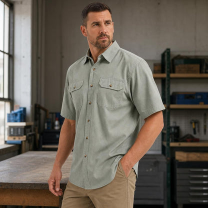 💯⚡10 Pack for $34.99⚡- Men’s Short Sleeve Utility Work Shirt