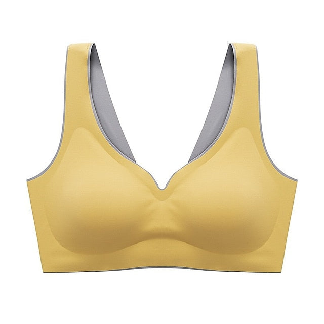 Women's Seamless Wireless Comfort Bra – Full Support, No Underwire, Everyday Lift