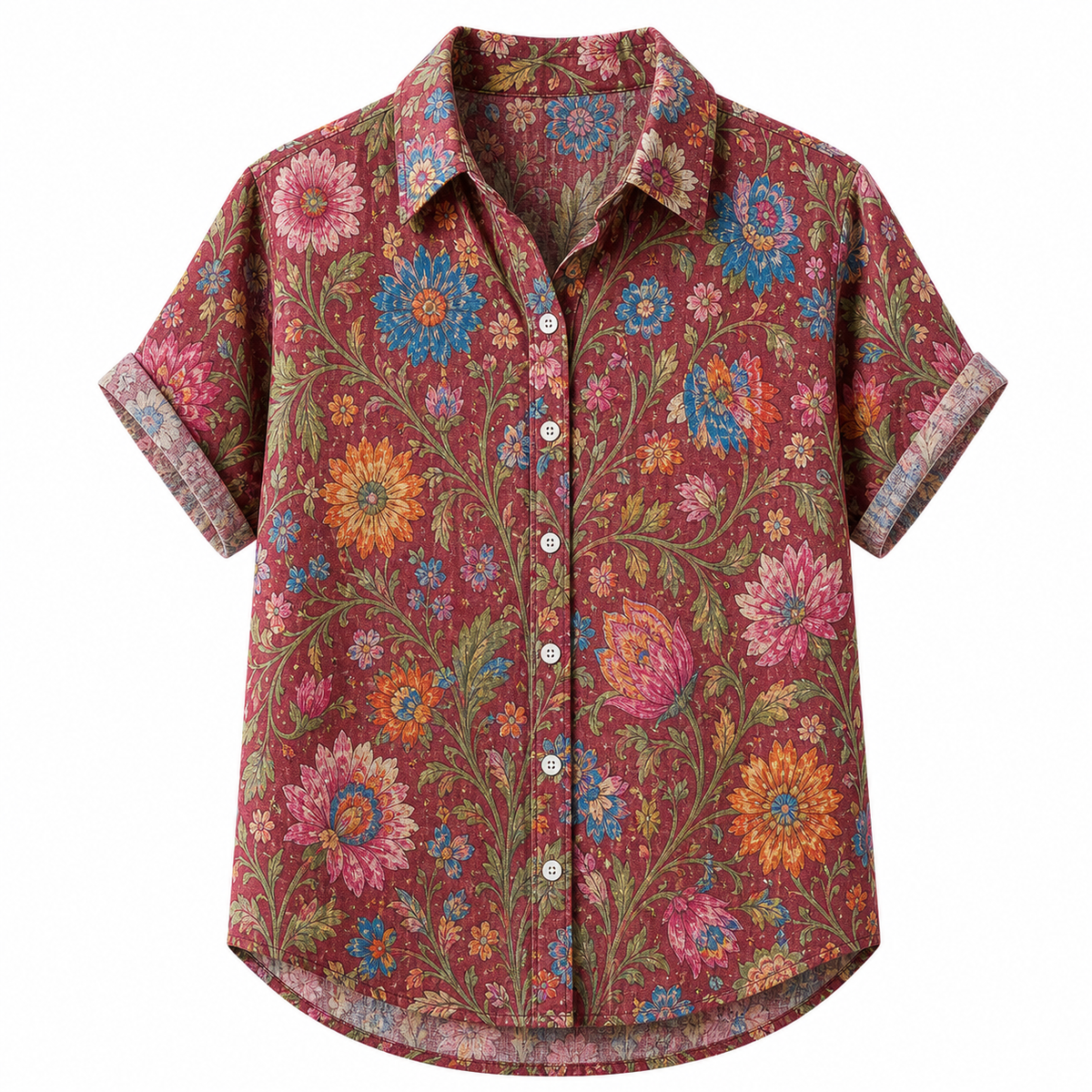 🔥CLEARANCE SALE🔥 Women's Vintage Floral Button-Up Blouse