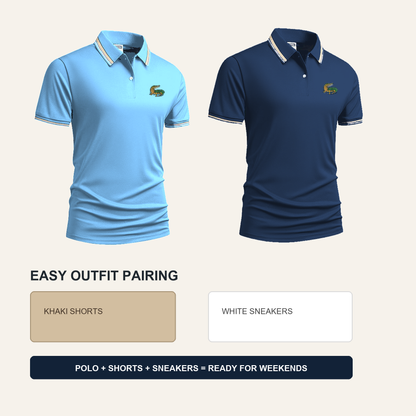 SUMMER FINAL SALE - Men's Quick Dry Breathable Polo Shirt 15-Pack $34.99