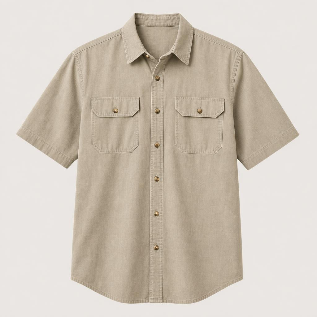 FINAL SALE⚡10 Packs for $34.99⚡- Men’s Short Sleeve Utility Work Shirt