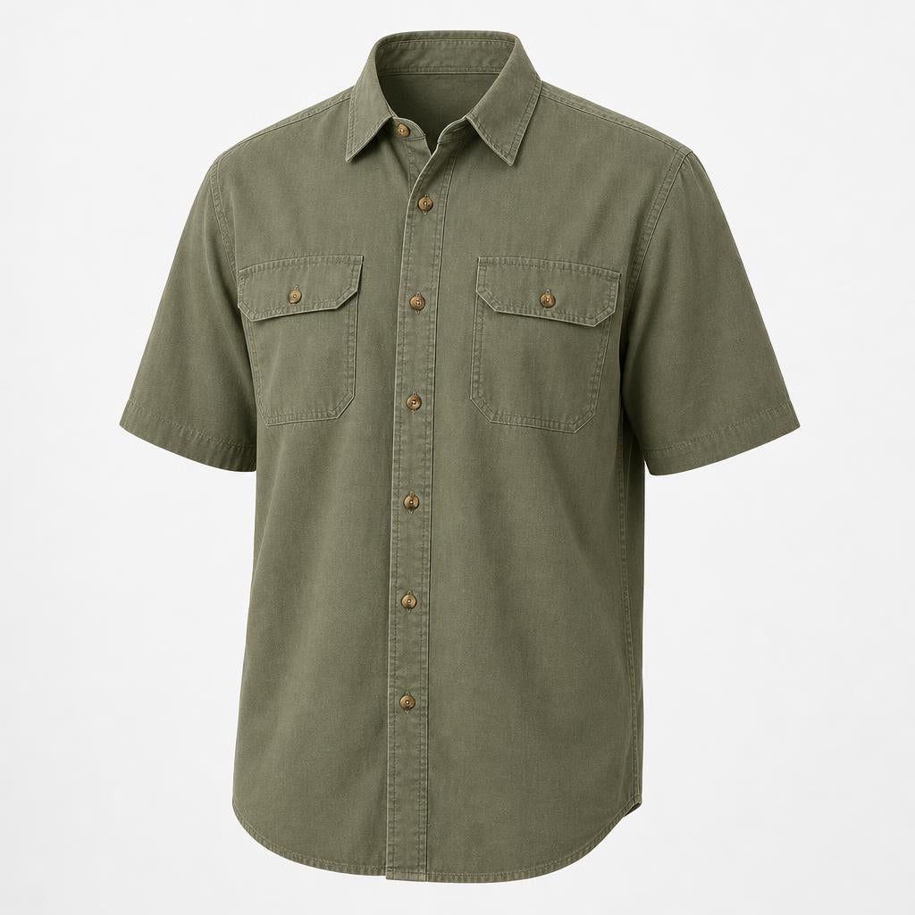 ❤⚡10 Pack for $34.99⚡- Men’s Short Sleeve Utility Work Shirt