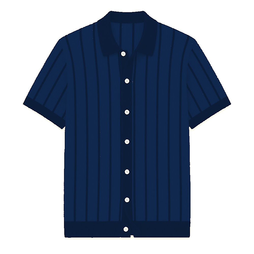 CLEARANCE SALE - Men's Striped Knit Polo Cardigan - 14 Colors & Bundle Deals