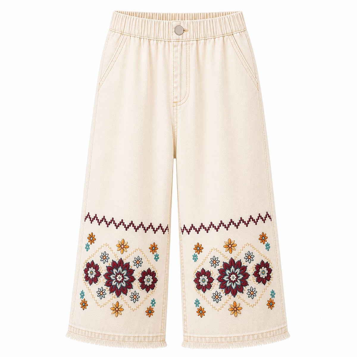 CLEARANCE SALE - Women's Embroidered Denim Capri Pants - 14 Washes & Bundle Deals
