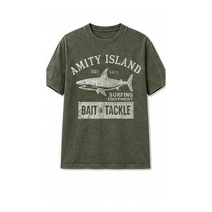 CLEARANCE SALE - Men's Vintage Shark Bait & Tackle Graphic Tee - 14 Colors & Bundle Deals