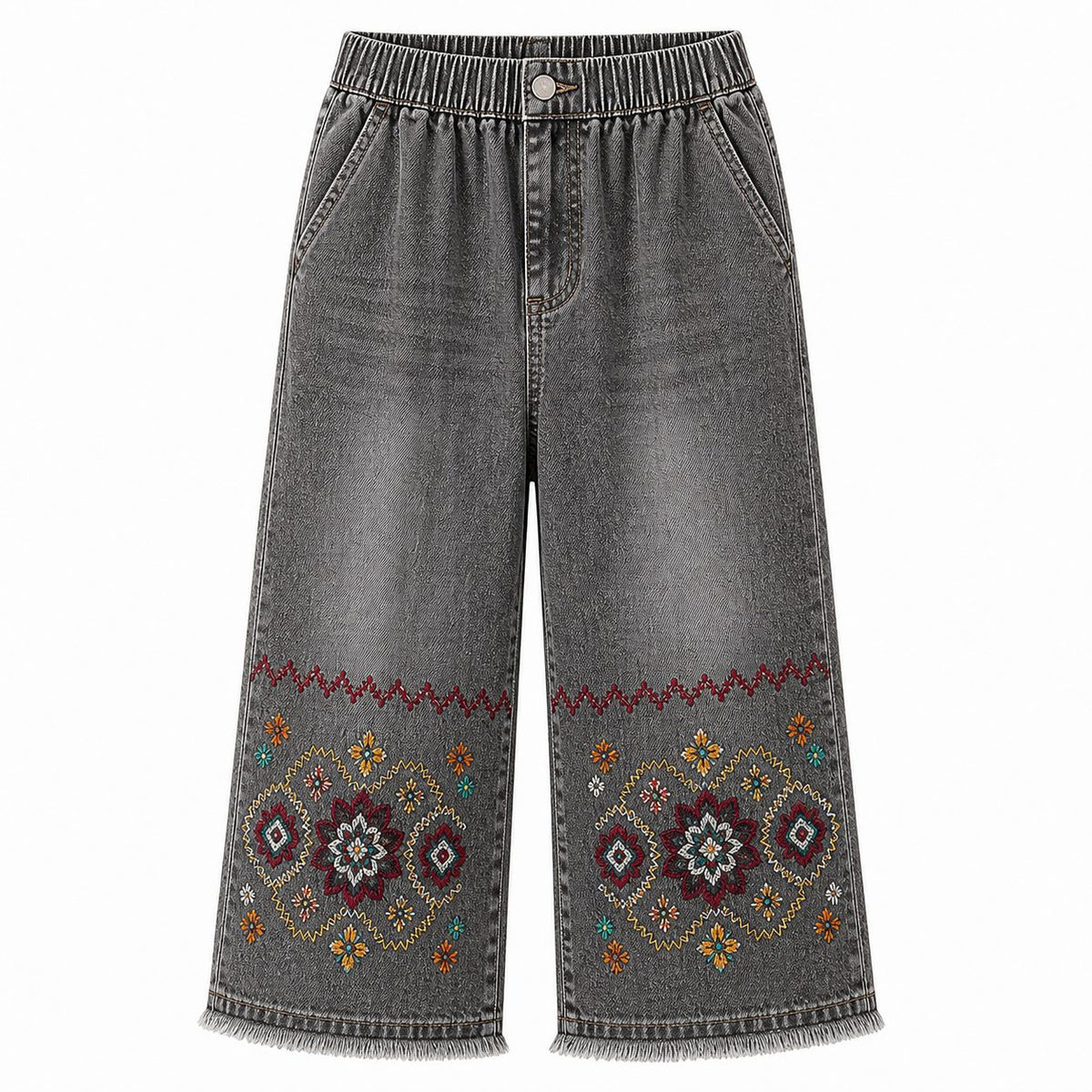 CLEARANCE SALE - Women's Embroidered Denim Capri Pants - 14 Washes & Bundle Deals