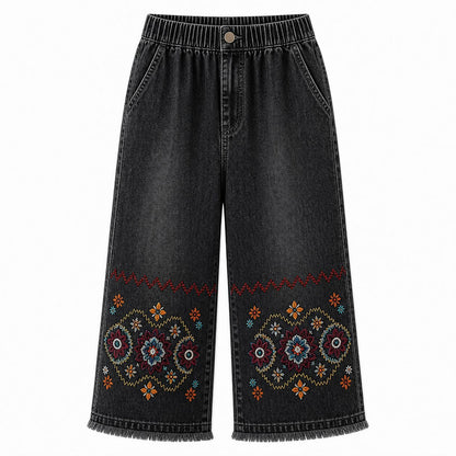 CLEARANCE SALE - Women's Embroidered Denim Capri Pants - 14 Washes & Bundle Deals