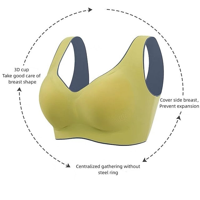 ⏰Clearance Sale⚡11-Pack Only $28⚡Women's Seamless Wireless Comfort Bra – Full Support, No Underwire, Everyday Lift